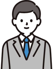 スーツ姿の男性のイラスト